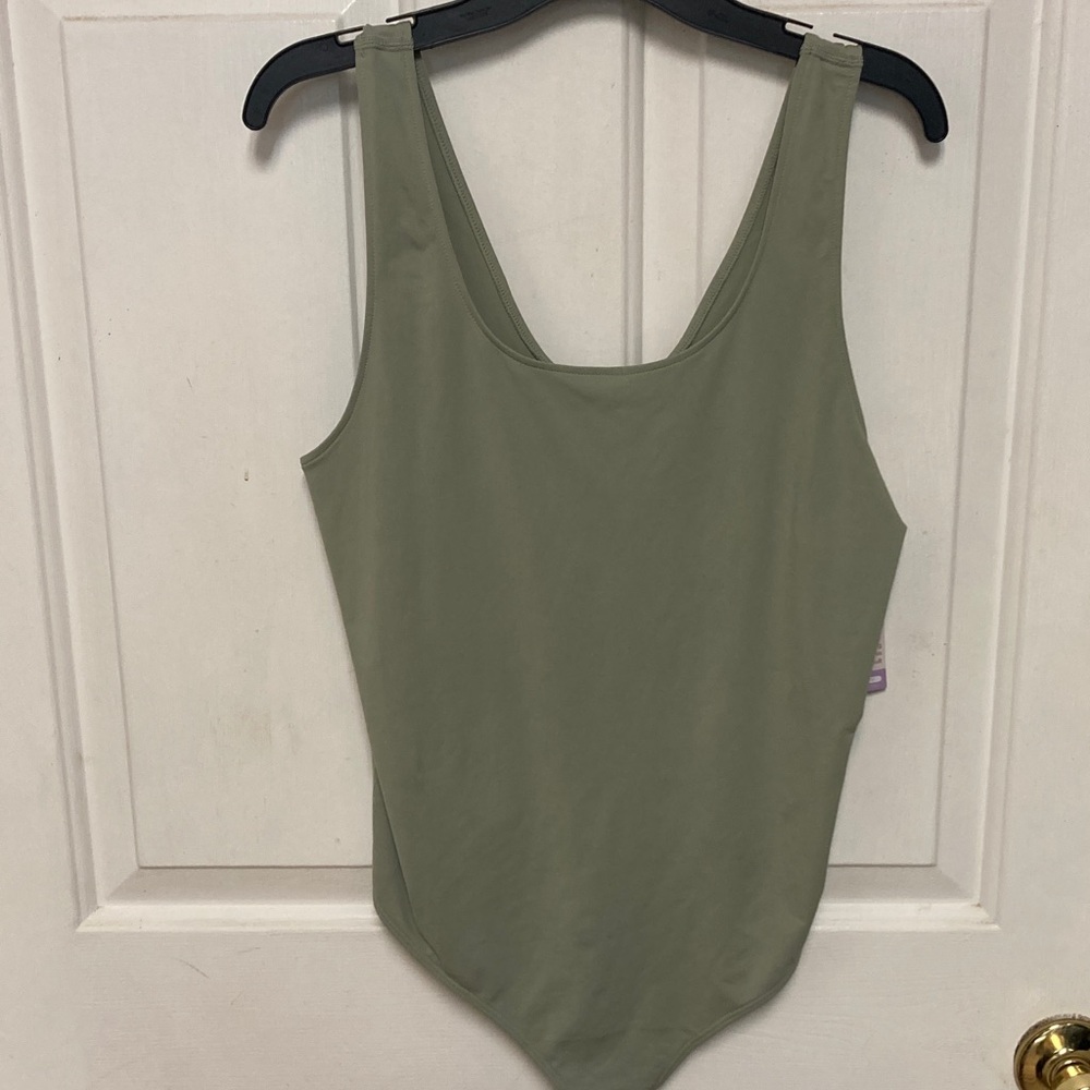 Sleek Olive Bodysuit for Women